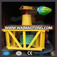 gold wet pan mill/ grinding gold mill machine